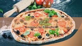  Presentation with fiber - Amazing slide deck having homemade pizza the dough with the addition of fiber and provencal herbs backdrop and a coral colored foreground