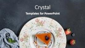  Presentation with dark flower - Slides with homemade-pumpkin-pie-topped background and a dark gray colored foreground