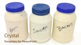  Presentation with salad dressing - Colorful presentation theme enhanced with homemade salad dressing sandwich spread backdrop and a lemonade colored foreground