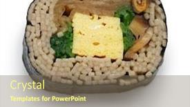  Presentation with japanese food - Cool new PPT layouts with homemade-soba-sushi-japanese-food backdrop and a violet colored foreground