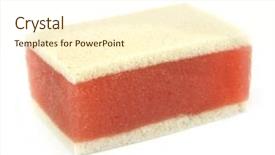  Presentation with soft white flower - Beautiful slides featuring homemade soft cake on white backdrop and a  colored foreground