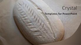  Presentation with food - Slide set consisting of homemade-sourdough-bread-food-photography background and a light gray colored foreground