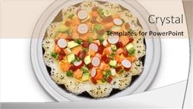  Presentation with toronto - Presentation consisting of homemade-sushi-pizza-creative-sushi background and a yellow colored foreground