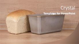  Presentation with bread - Colorful theme enhanced with homemade-toasted-whole-wheat-bread backdrop and a coral colored foreground