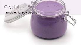  Presentation with philippine - Colorful theme enhanced with homemade-ube-halaya-purple-yam backdrop and a light blue colored foreground