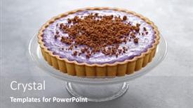  Presentation with filipino - Presentation theme enhanced with homemade-ube-pie-topped background and a gray colored foreground