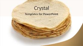  Presentation with mexican food - Amazing slide deck having homemade white corn tortilla backdrop and a lemonade colored foreground