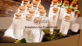  Presentation with homeopathic - PPT theme enhanced with homeopathic-lactose-sugar-globules background and a lemonade colored foreground