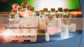  Presentation with homeopathic - Theme featuring homeopathic-lactose-sugar-globules background and a coral colored foreground