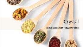  Presentation with herb - Amazing theme having homeopatic - natural flower and herb selection backdrop and a lemonade colored foreground