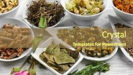  Presentation with ceramic - Cool new theme with homeopatic - natural flower and herb selection backdrop and a  colored foreground