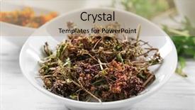  Presentation with crystal natural flower - Audience pleasing theme consisting of homeopatic - natural flower and herb selection backdrop and a  colored foreground