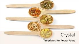  Presentation with herb - Audience pleasing PPT theme consisting of homeopatic - natural flower and herb selection backdrop and a lemonade colored foreground