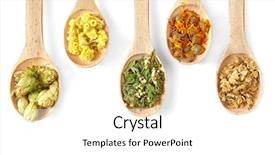  Presentation with herb - Slides consisting of homeopatic - natural flower and herb selection background and a white colored foreground