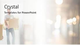  Presentation with moving - Presentation design enhanced with homeowner - digital composite of happy couple background and a cream colored foreground