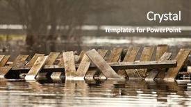  Presentation with flood - Amazing slide deck having homes and plots of land backdrop and a gray colored foreground