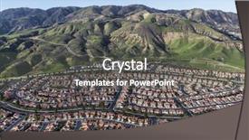  Presentation with los angeles - Amazing slide deck having homes in the porter ranch backdrop and a dark gray colored foreground
