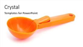  Presentation with ice cream colourful gelato flavors - Cool new slides with homewares - closeup of an orange ice backdrop and a  colored foreground