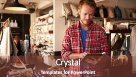  Presentation with digital detoxification - Slides having homewares - male owner of gift store background and a tawny brown colored foreground