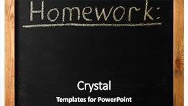  Presentation with chalk board - Presentation with homework on black chalk board background and a black colored foreground