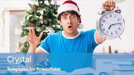  Presentation with book - Theme featuring homeworks new year - young student with book background and a  colored foreground