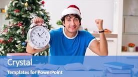  Presentation with book - Slide deck consisting of homeworks new year - young student with book background and a teal colored foreground