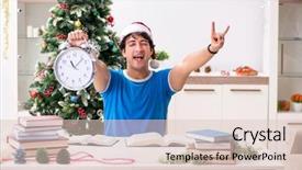  Presentation with book - Audience pleasing PPT layouts consisting of homeworks new year - young student with book backdrop and a lemonade colored foreground