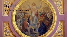  Presentation with christ - Cool new theme with homily - ascension of christ backdrop and a coral colored foreground