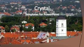  Presentation with church missions - Beautiful presentation theme featuring homily - zagreb- the church of st backdrop and a ocean colored foreground