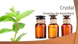  Presentation with herbal medicine healing herbs mortar - Slides with homoeopathy - collage of medicine bottles background and a  colored foreground