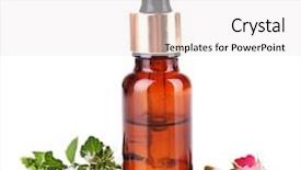  Presentation with medicine plants - Presentation theme with black and white pillow with houndstooth pattern placed on the carpet in kid s room background and a light gray colored foreground