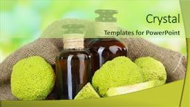  Presentation with orange - Cool new PPT layouts with homoeopathy - osage orange fruits maclura pomifera backdrop and a soft green colored foreground