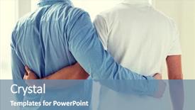  Presentation with marriage - Beautiful presentation theme featuring homosexual - people homosexuality same-sex marriage gay backdrop and a teal colored foreground