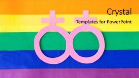  Presentation with venus - PPT layouts enhanced with homosexual and lgbt concept - venus background and a light gray colored foreground