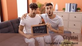  Presentation with gay - PPT layouts with homosexual-gay-couple-holding-blackboard background and a  colored foreground