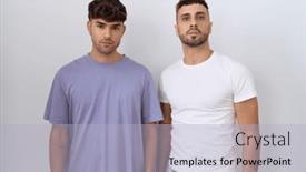  Presentation with gay - PPT layouts with homosexual-gay-couple-standing-over background and a light blue colored foreground