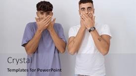  Presentation with gay - Presentation theme with homosexual-gay-couple-standing-over background and a light gray colored foreground