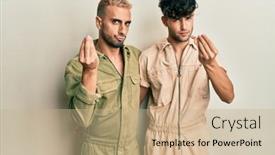  Presentation with gay - Amazing presentation theme having homosexual-gay-couple-standing-together backdrop and a coral colored foreground