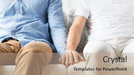  Presentation with gay pride - Audience pleasing PPT theme consisting of homosexuality same-sex marriage gay backdrop and a coral colored foreground