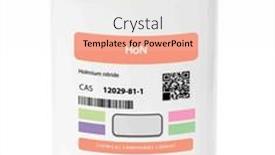  Presentation with chemical - Presentation theme consisting of hon-holmium-nitride-chemical-compound and a white colored foreground