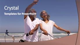  Presentation with low angle view of fictitious - Beautiful presentation featuring honda motos - low angle view of senior backdrop and a ocean colored foreground