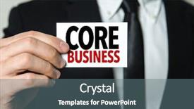  Presentation with business value - Presentation theme with core business background and a tawny brown colored foreground