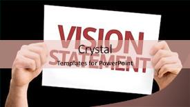  Presentation with vision - Amazing slides having core value presentation - vision statement card isolated backdrop and a lemonade colored foreground