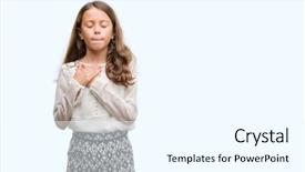  Presentation with hispanic - Slides enhanced with honesty kids - brunette hispanic girl smiling background and a  colored foreground