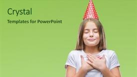  Presentation with dinosaur birthday - Cool new theme with honesty kids - young beautiful girl wearing birthday backdrop and a  colored foreground