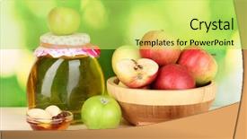  Presentation with barn wood autumn apples - Amazing PPT layouts having honey and apples with cinnamon backdrop and a  colored foreground