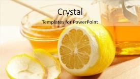  Presentation with lemon - Slide deck enhanced with honey and lemon background and a blonde colored foreground