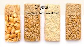  Presentation with peanuts - PPT layouts featuring honey bars with peanuts background and a lemonade colored foreground