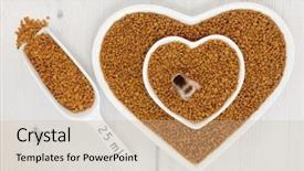  Presentation with honey bee - Beautiful slide deck featuring honey bee pollen grain super backdrop and a soft green colored foreground