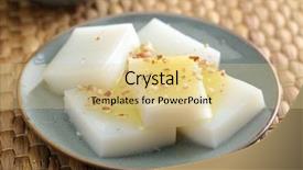  Presentation with nuts milk - PPT theme consisting of honey detox agar jelly background and a lemonade colored foreground